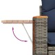 11 részes szürke polyrattan kerti ülőgarnitúra párnákkal 11 részes szürke polyrattan kerti ülőgarnitúra párnákkal