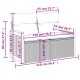 6 részes fekete polyrattan kerti ülőgarnitúra párnákkal