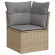 11 részes bézs polyrattan kerti ülőgarnitúra párnákkal 11 részes bézs polyrattan kerti ülőgarnitúra párnákkal