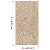 Zizur juta hatású beltéri és kültéri szőnyeg 100x200 cm