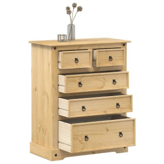Corona tömör fenyőfa komód 92x48x114 cm