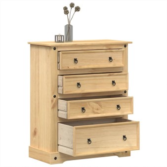 Corona tömör fenyőfa komód 92x48x114 cm