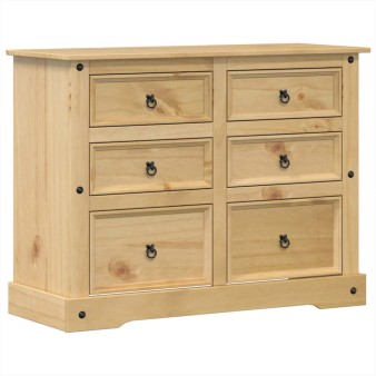 Corona tömör fenyőfa komód 112x48x91 cm