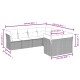 8-részes szürke polyrattan kerti ülőgarnitúra párnákkal 8-részes szürke polyrattan kerti ülőgarnitúra párnákkal