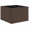 11 db barna polyrattan kerti kanapégarnitúra párnákkal
