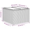 10 db barna polyrattan kerti kanapégarnitúra párnákkal