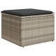 8 részes világosszürke polyrattan kerti ülőgarnitúra párnával 8 részes világosszürke polyrattan kerti ülőgarnitúra párnával