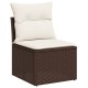 13 részes barna polyrattan kerti ülőgarnitúra párnákkal 13 részes barna polyrattan kerti ülőgarnitúra párnákkal