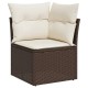 13 részes barna polyrattan kerti ülőgarnitúra párnákkal 13 részes barna polyrattan kerti ülőgarnitúra párnákkal