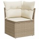 10 részes bézs polyrattan kerti ülőgarnitúra párnával 10 részes bézs polyrattan kerti ülőgarnitúra párnával
