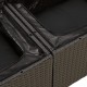 6 részes fekete polyrattan kerti ülőgarnitúra párnákkal 6 részes fekete polyrattan kerti ülőgarnitúra párnákkal