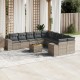11 részes szürke polyrattan kerti ülőgarnitúra párnákkal 11 részes szürke polyrattan kerti ülőgarnitúra párnákkal