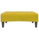 2 személyes sárga bársony kanapéágy lábtartóval