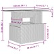 11 részes szürke polyrattan kerti ülőgarnitúra párnákkal 11 részes szürke polyrattan kerti ülőgarnitúra párnákkal