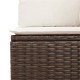6 részes barna polyrattan kerti ülőgarnitúra párnával 6 részes barna polyrattan kerti ülőgarnitúra párnával