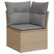 11 részes bézs polyrattan kerti ülőgarnitúra párnákkal 11 részes bézs polyrattan kerti ülőgarnitúra párnákkal