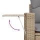 11 részes bézs polyrattan kerti ülőgarnitúra párnákkal 11 részes bézs polyrattan kerti ülőgarnitúra párnákkal