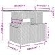 11 részes világosszürke polyrattan kerti ülőgarnitúra párnákkal 11 részes világosszürke polyrattan kerti ülőgarnitúra párnákkal