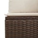8 részes barna polyrattan kerti ülőgarnitúra párnákkal