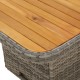 2 részes szürke polyrattan kerti kanapészett párnákkal 2 részes szürke polyrattan kerti kanapészett párnákkal