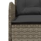 2 részes szürke polyrattan kerti kanapészett párnákkal 2 részes szürke polyrattan kerti kanapészett párnákkal