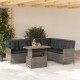 2 részes szürke polyrattan kerti kanapészett párnákkal 2 részes szürke polyrattan kerti kanapészett párnákkal