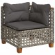 10 részes szürke polyrattan kerti ülőgarnitúra párnákkal 10 részes szürke polyrattan kerti ülőgarnitúra párnákkal