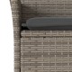 11 részes szürke polyrattan/üveg kerti ülőgarnitúra párnákkal 11 részes szürke polyrattan/üveg kerti ülőgarnitúra párnákkal