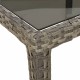 11 részes szürke polyrattan/üveg kerti ülőgarnitúra párnákkal 11 részes szürke polyrattan/üveg kerti ülőgarnitúra párnákkal