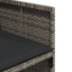 13 részes szürke polyrattan kerti ülőgarnitúra párnákkal