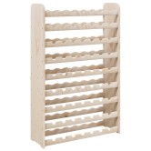 Tömör fenyőfa bortartó állvány 72,5 x 25 x 111,5 cm