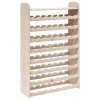 Tömör fenyőfa bortartó állvány tetővel 72,5 x 25 x 111,5 cm