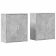 2 db betonszürke szerelt fa tálalószekrény 60 x 31 x 70 cm 2 db betonszürke szerelt fa tálalószekrény 60 x 31 x 70 cm