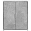 2 db betonszürke szerelt fa tálalószekrény 60 x 31 x 70 cm