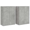 2 db betonszürke szerelt fa tálalószekrény 60 x 31 x 84 cm