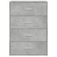 2 db betonszürke szerelt fa tálalószekrény 60 x 31 x 84 cm 2 db betonszürke szerelt fa tálalószekrény 60 x 31 x 84 cm