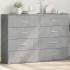 2 db betonszürke szerelt fa tálalószekrény 60 x 31 x 84 cm
