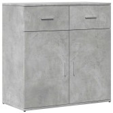 2 db betonszürke szerelt fa tálalószekrény 79 x 38 x 80 cm
