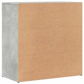 2 db betonszürke szerelt fa tálalószekrény 79 x 38 x 80 cm