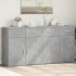 2 db betonszürke szerelt fa tálalószekrény 79 x 38 x 80 cm