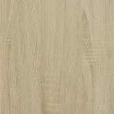 2 db sonoma tölgy színű szerelt fa tálalóasztal 60 x 39 x 80 cm