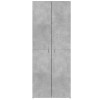 Betonszürke szerelt fa irattartó szekrény 60 x 32 x 153 cm