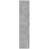 Betonszürke szerelt fa irattartó szekrény 60 x 32 x 153 cm
