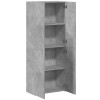 Betonszürke szerelt fa irattartó szekrény 60 x 32 x 153 cm