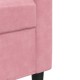 Kétszemélyes rózsaszín bársony kanapé 120 cm Kétszemélyes rózsaszín bársony kanapé 120 cm