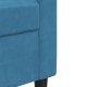 Kétszemélyes kék bársony kanapé 120 cm Kétszemélyes kék bársony kanapé 120 cm