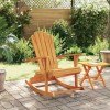 Tömör tíkfa kerti adirondack hintaszék