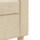 4 részes krémszínű szövet ülőgarnitúra lábtartóval/párnával