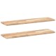 2 db kezeletlen tömör akácfa függőpolc 100 x 20 x 2 cm