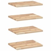 4 db kezeletlen tömör akácfa függőpolc 60 x 30 x 2 cm